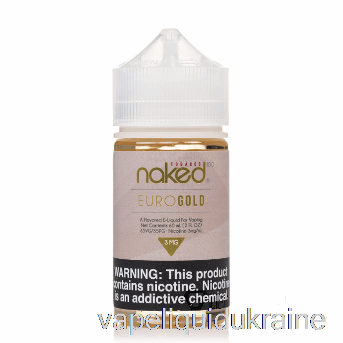 Vape Liquid Ukraine Euro Gold - Naked 100 Tobacco - 60mL 3mg